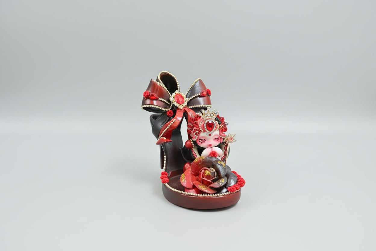 Unique Stilettoed shoe style Authentic Skull Panda doll